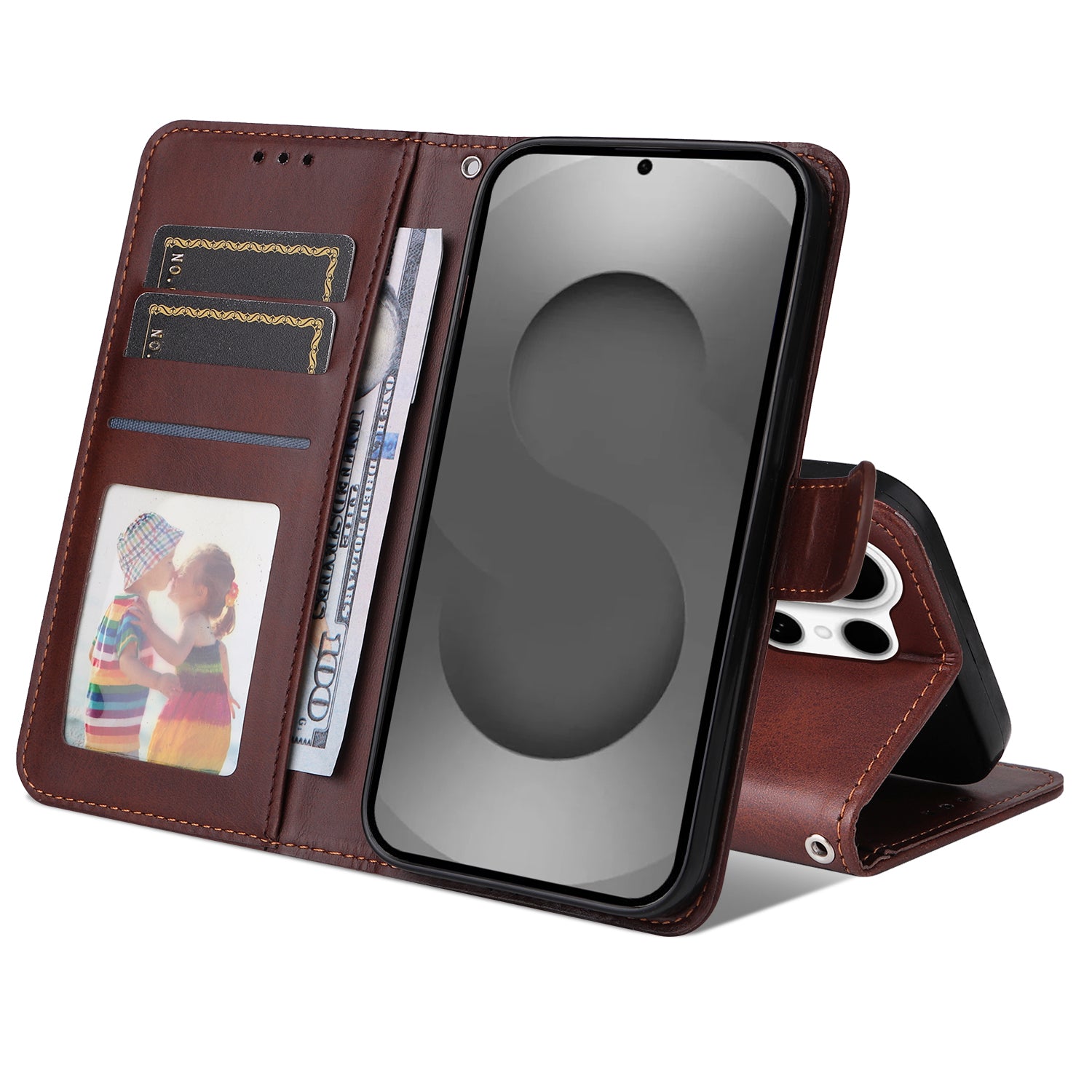 For-Samsung-Galaxy-S26-Ultra-Case-Wallet-PU-Leather-Folio-Flip-Phone-Cover-Brown