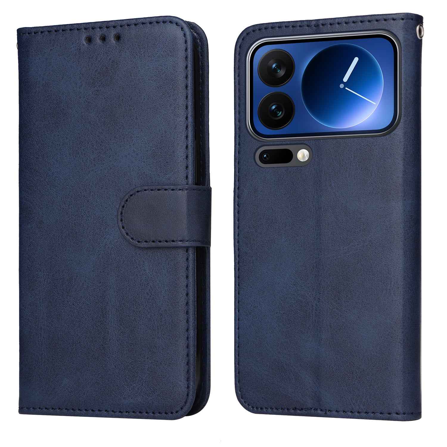 For Xiaomi 17 Pro Case Wallet PU Leather Folio Flip Phone Cover - Blue