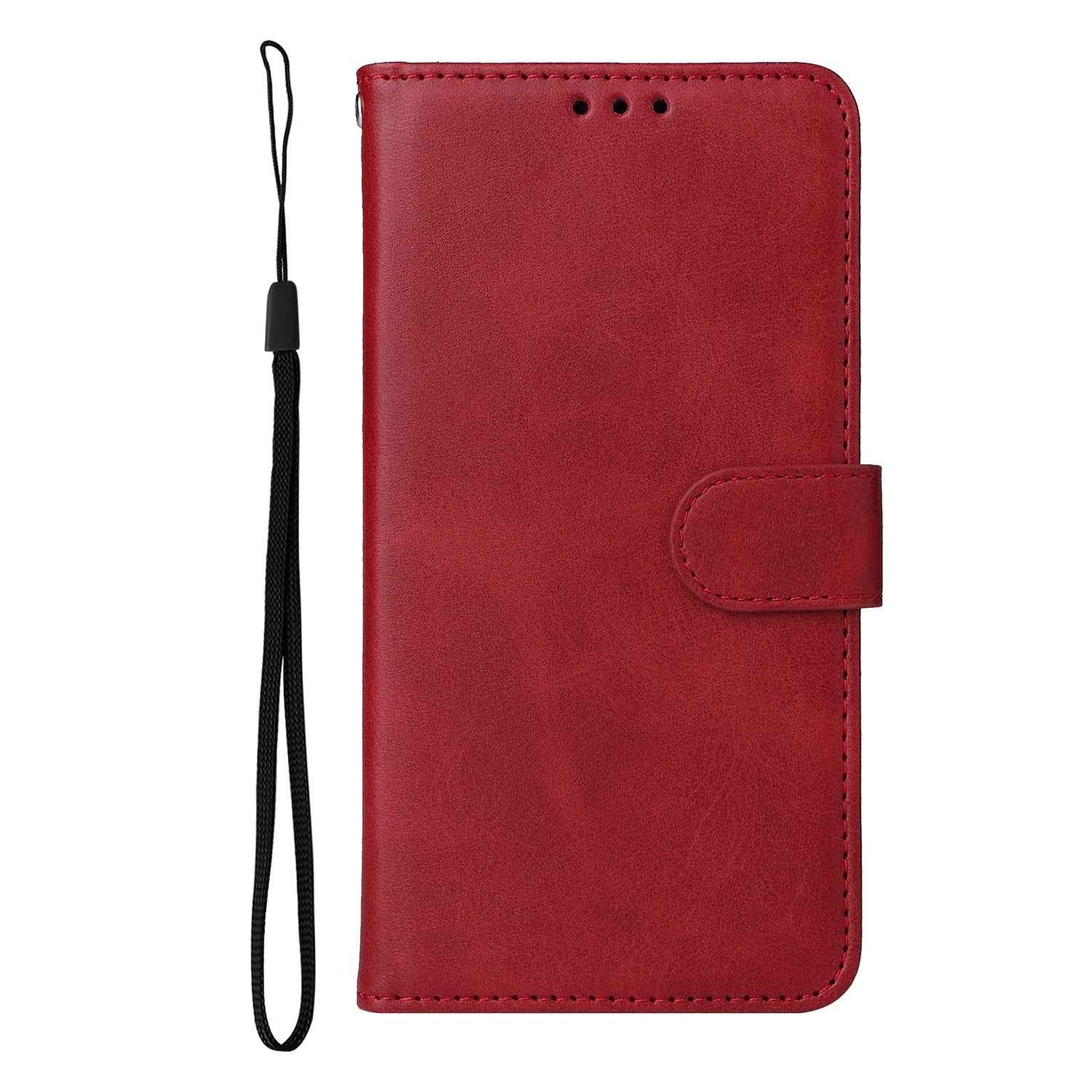 For Xiaomi 17 Pro Case Wallet PU Leather Folio Flip Phone Cover - Red