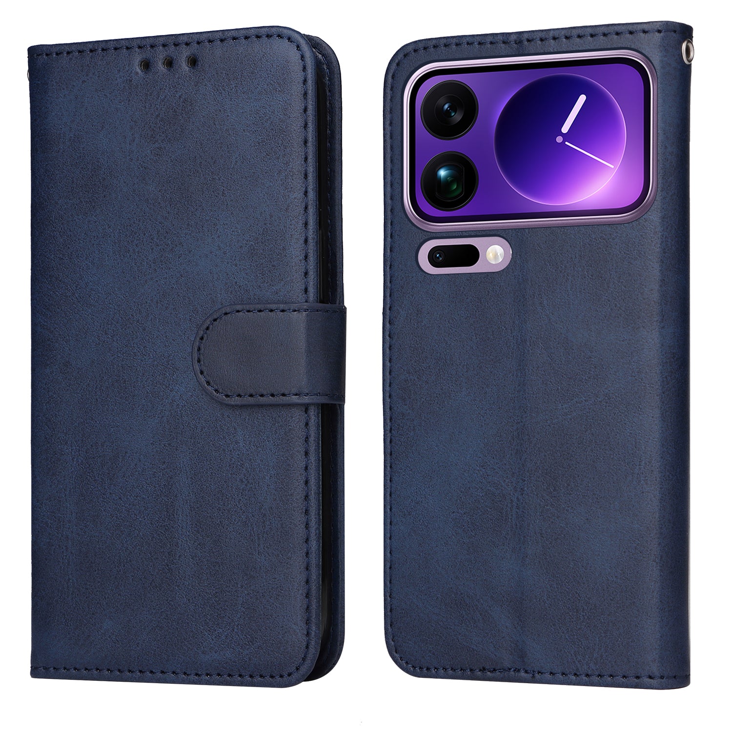 For Xiaomi 17 Pro Max Case Wallet PU Leather Folio Flip Phone Cover - Blue