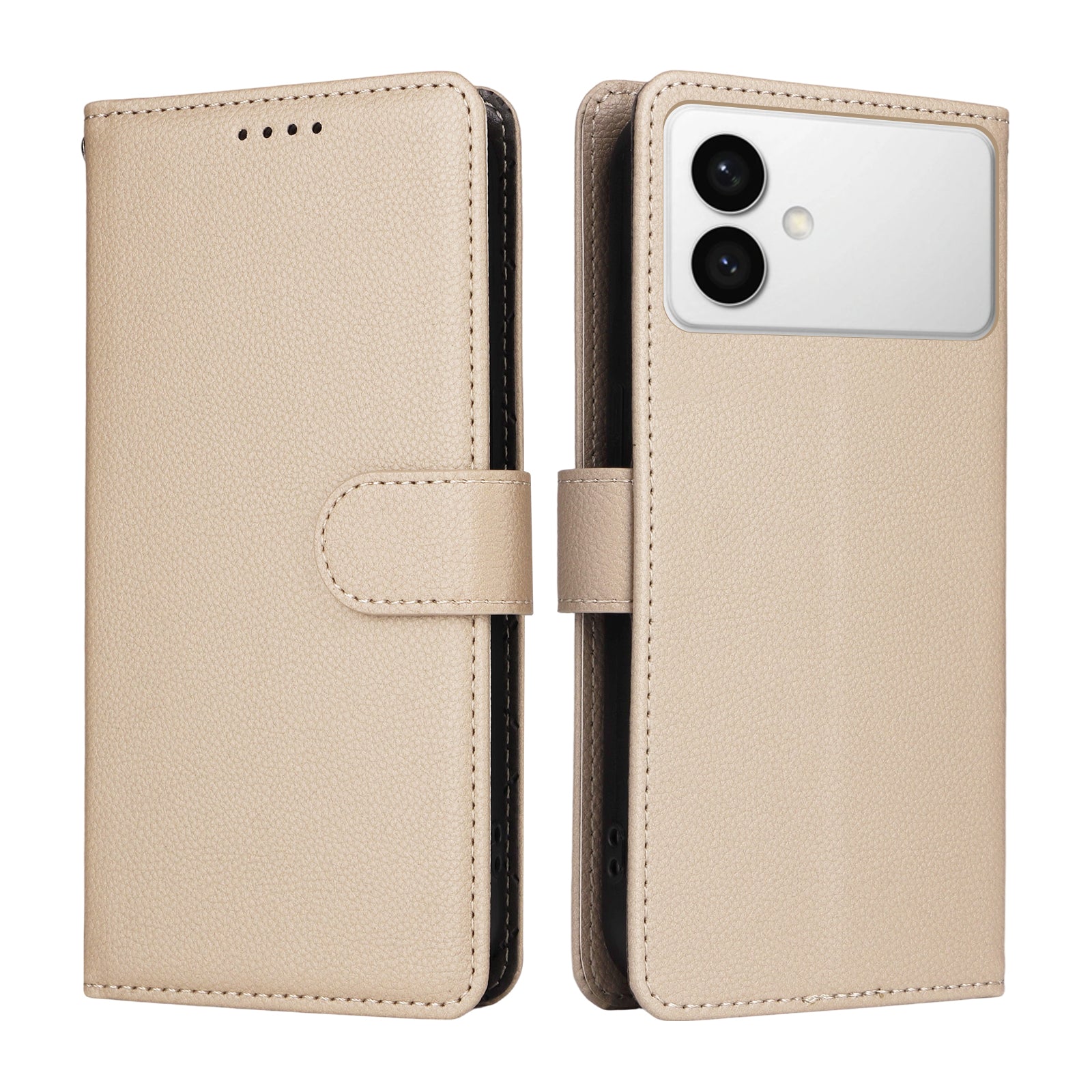 For-Samsung-Galaxy-S26-Edge-Case-RFID-Blocking-3-Card-Slots-PU-Leather-Phone-Cover-with-Wrist-Strap-Creamy-White