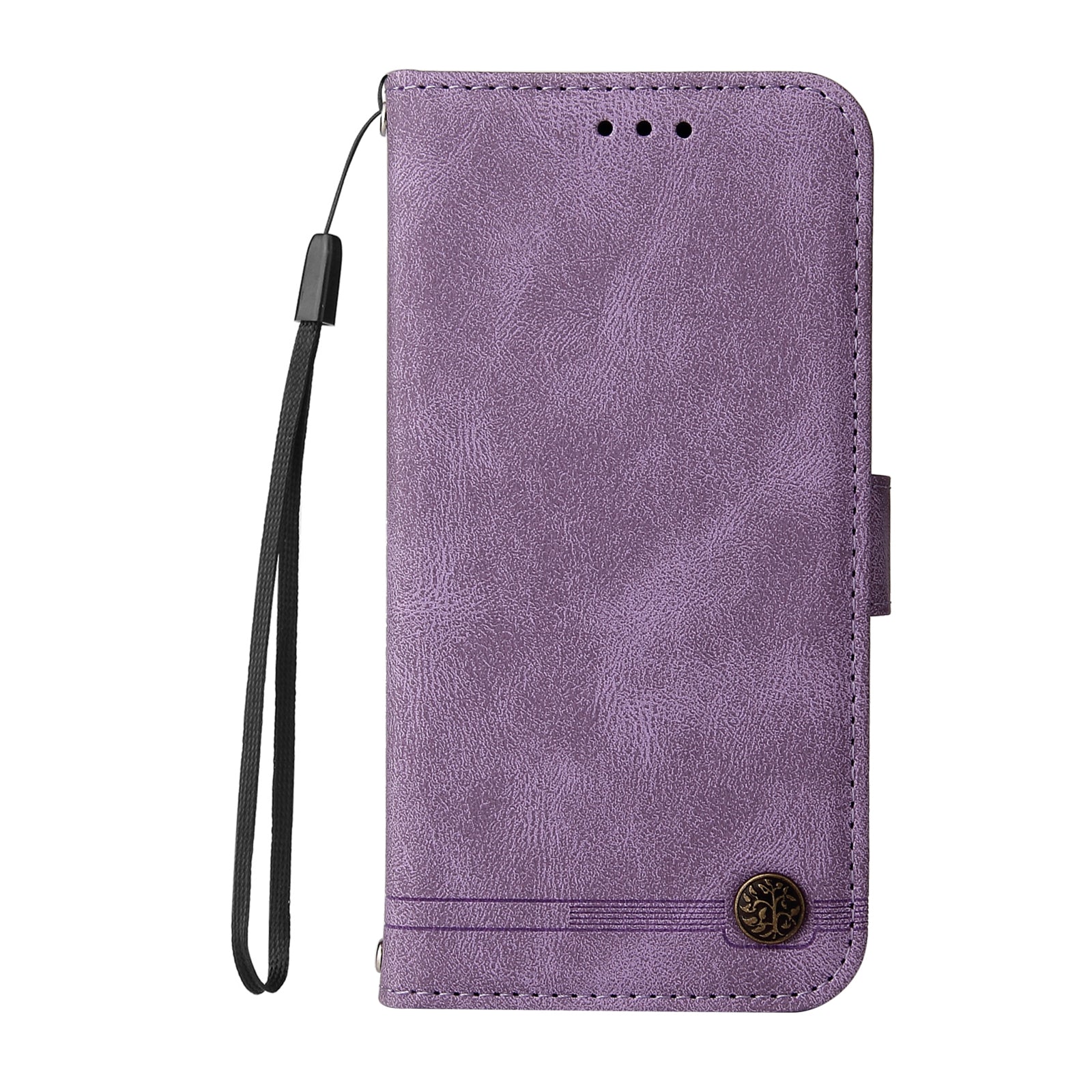 For-Samsung-Galaxy-S26-Edge-Leather-Wallet-Cases-Skin-Touch-Phone-Cover-Stand-with-Strap-Purple