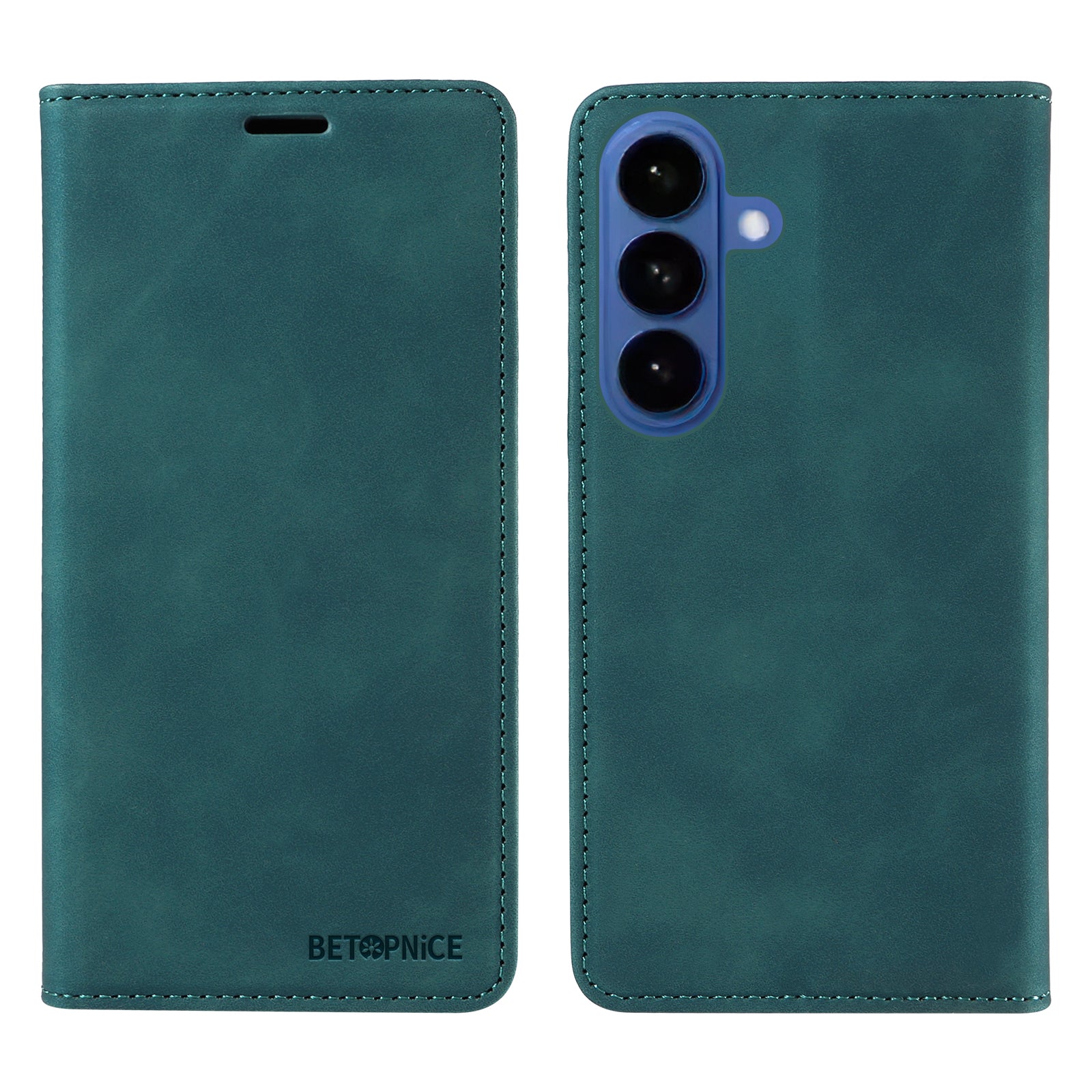 For-Samsung-Galaxy-S26-/-S26-Pro-Case-BETOPNICE-Magnetic-Closure-RFID-Blocking-Wallet-Stand-Leather-Phone-Cover-Green