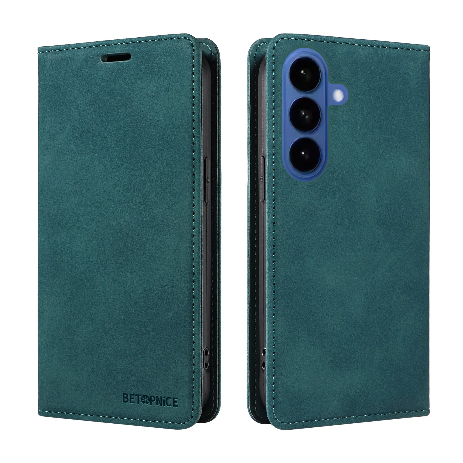 For-Samsung-Galaxy-S26-/-S26-Pro-Case-BETOPNICE-Magnetic-Closure-RFID-Blocking-Wallet-Stand-Leather-Phone-Cover-Green