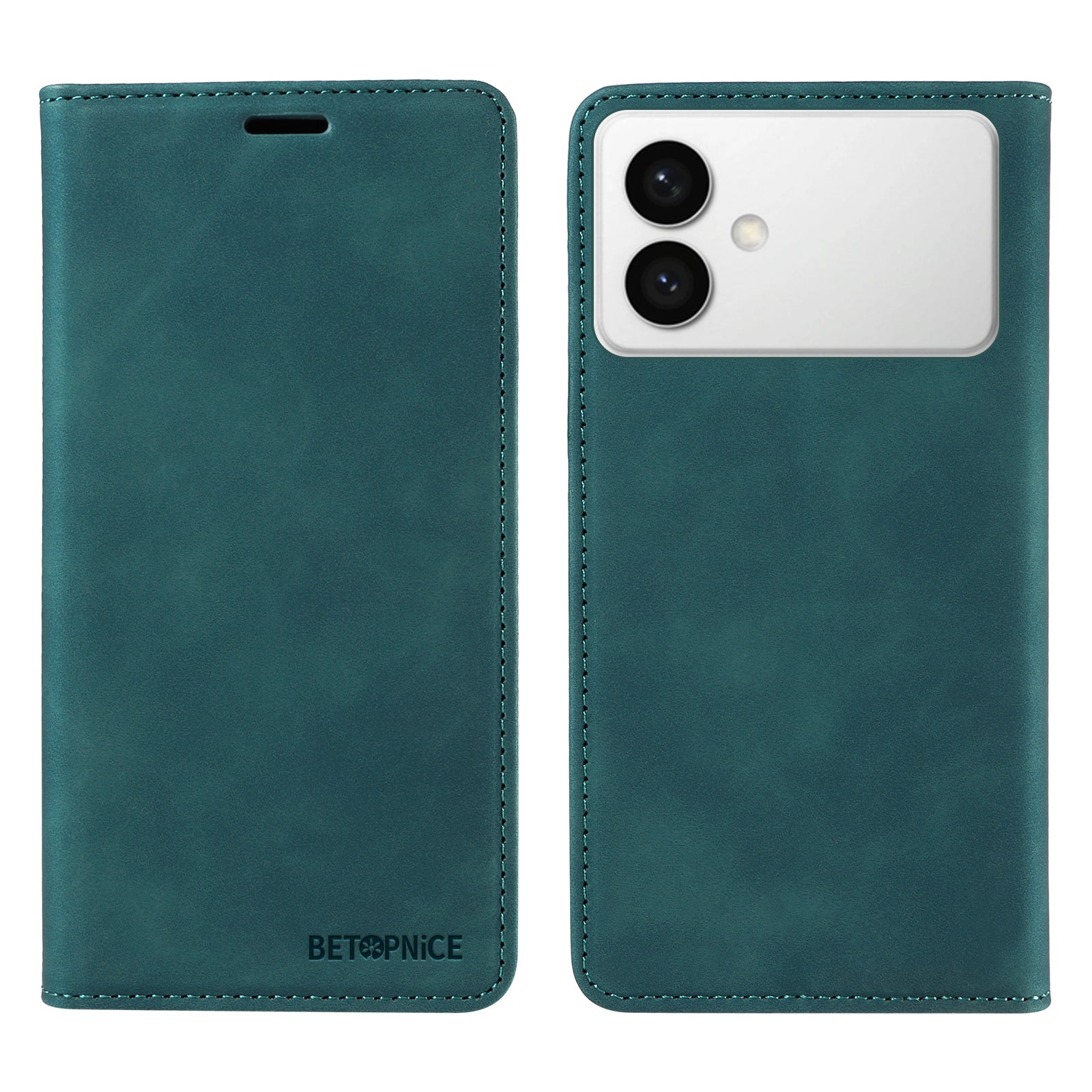For-Samsung-Galaxy-S26-Edge-Case-BETOPNICE-Magnetic-Closure-RFID-Blocking-Wallet-Stand-Leather-Phone-Cover-Green