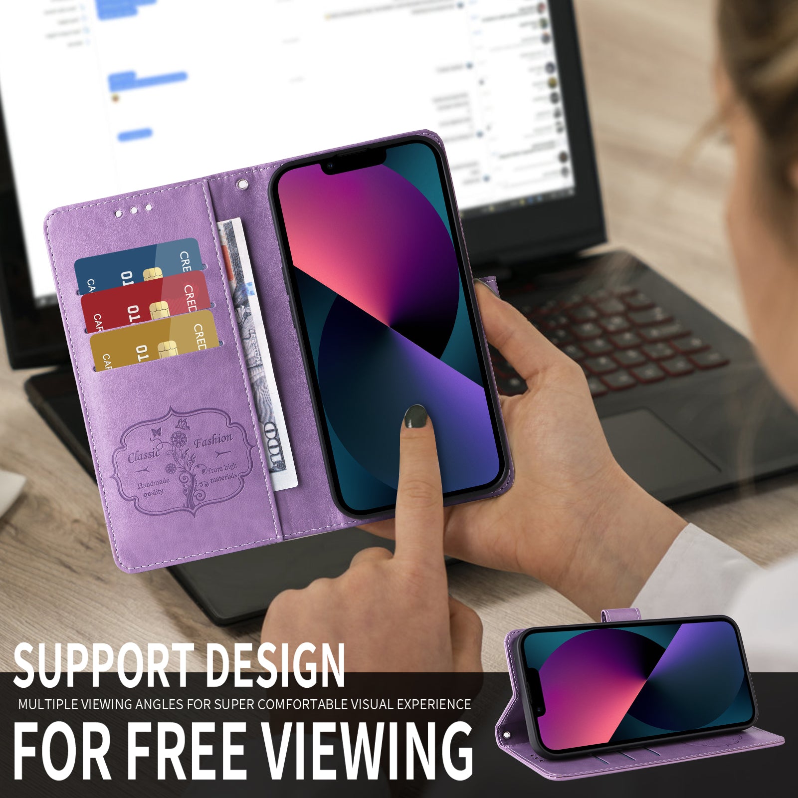 For-Samsung-Galaxy-S26-Ultra-Leather-Case-Butterfly-Floral-Imprint-Wallet-Stand-Cover-Purple