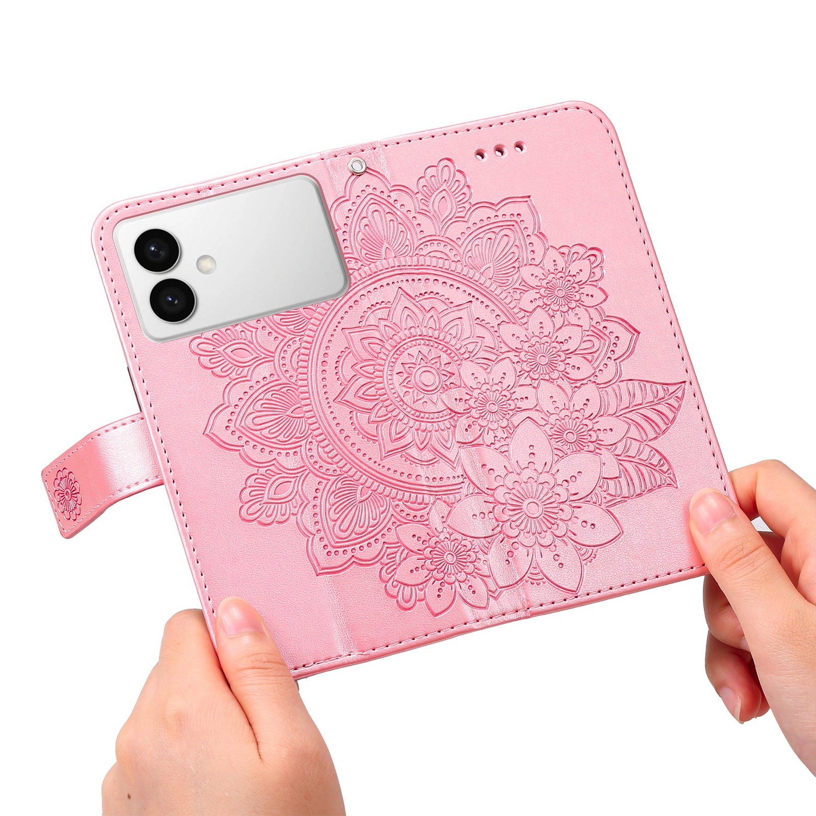 For-Samsung-Galaxy-S26-Edge-Case-Floral-Pattern-PU-Leather-Wallet-Stand-Phone-Cover-Pink