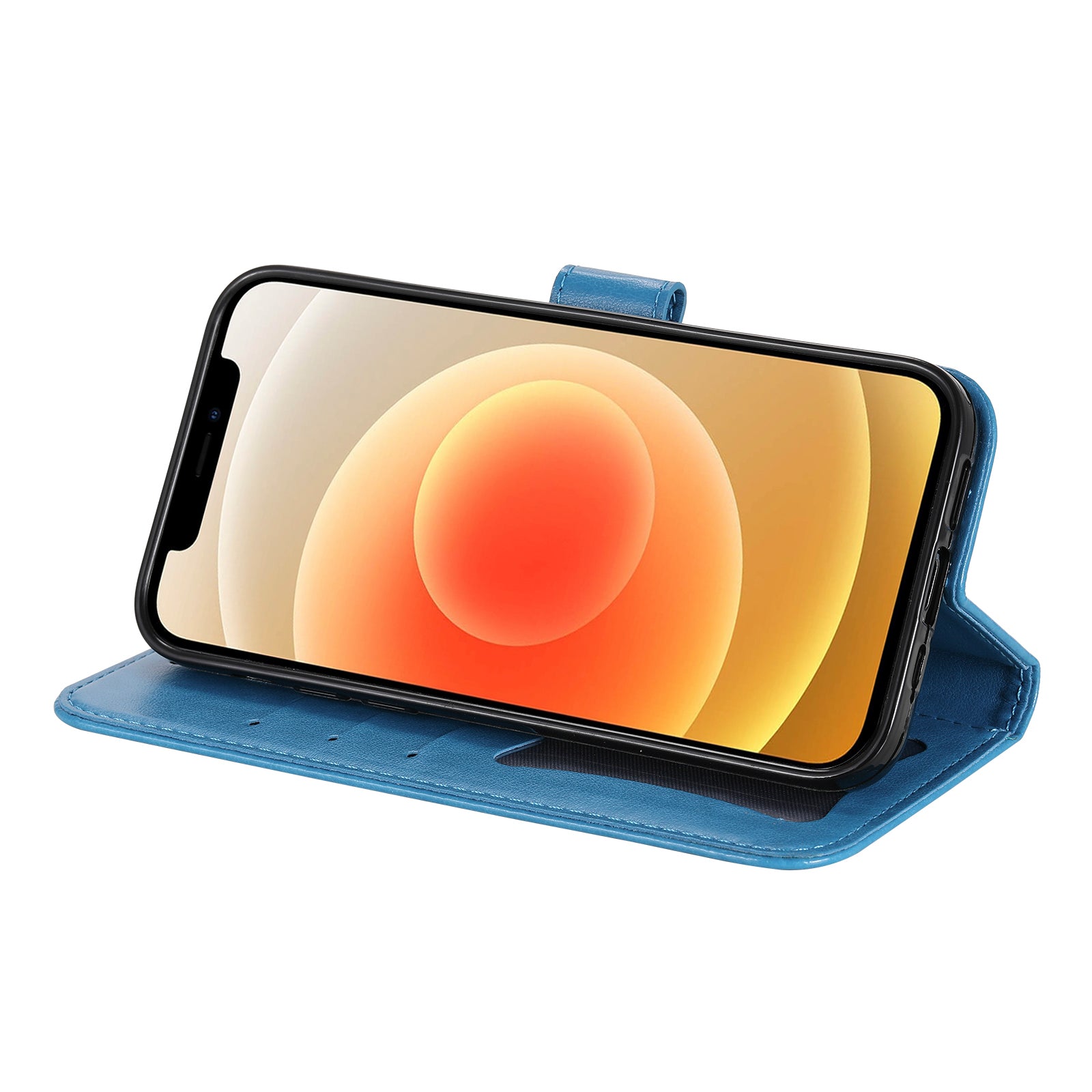 For-Samsung-Galaxy-S26-Ultra-Case-Floral-Pattern-PU-Leather-Wallet-Stand-Phone-Cover-Blue