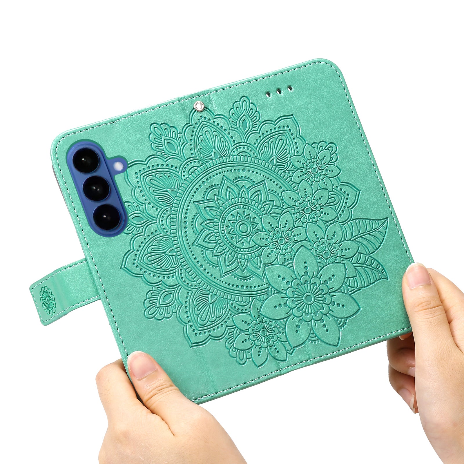 For-Samsung-Galaxy-S26-/-S26-Pro-Case-Floral-Pattern-PU-Leather-Wallet-Stand-Phone-Cover-Green