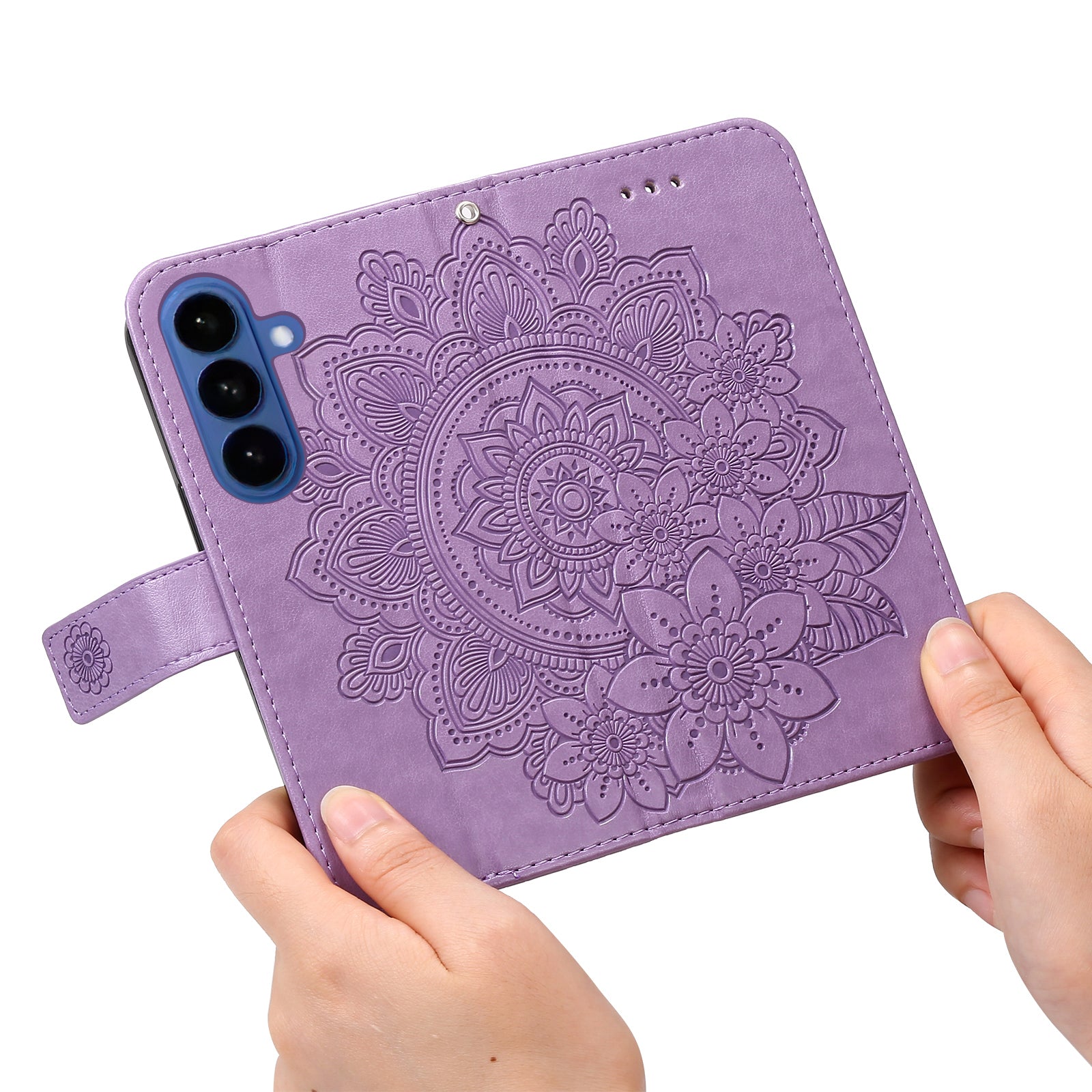 For-Samsung-Galaxy-S26-/-S26-Pro-Case-Floral-Pattern-PU-Leather-Wallet-Stand-Phone-Cover-Purple