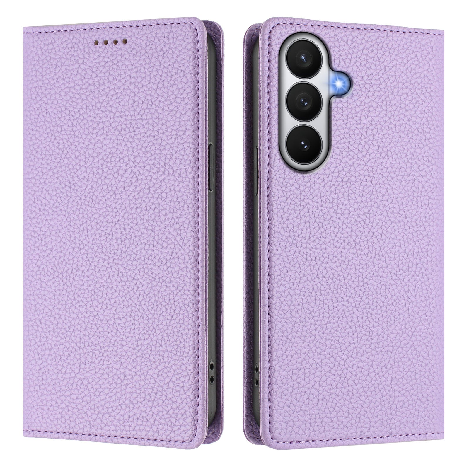 For-Samsung-Galaxy-S26-/-S26-Pro-Wallet-Case-RFID-Blocking-Litchi-Texture-Leather-Mobile-Cover-Light-Purple
