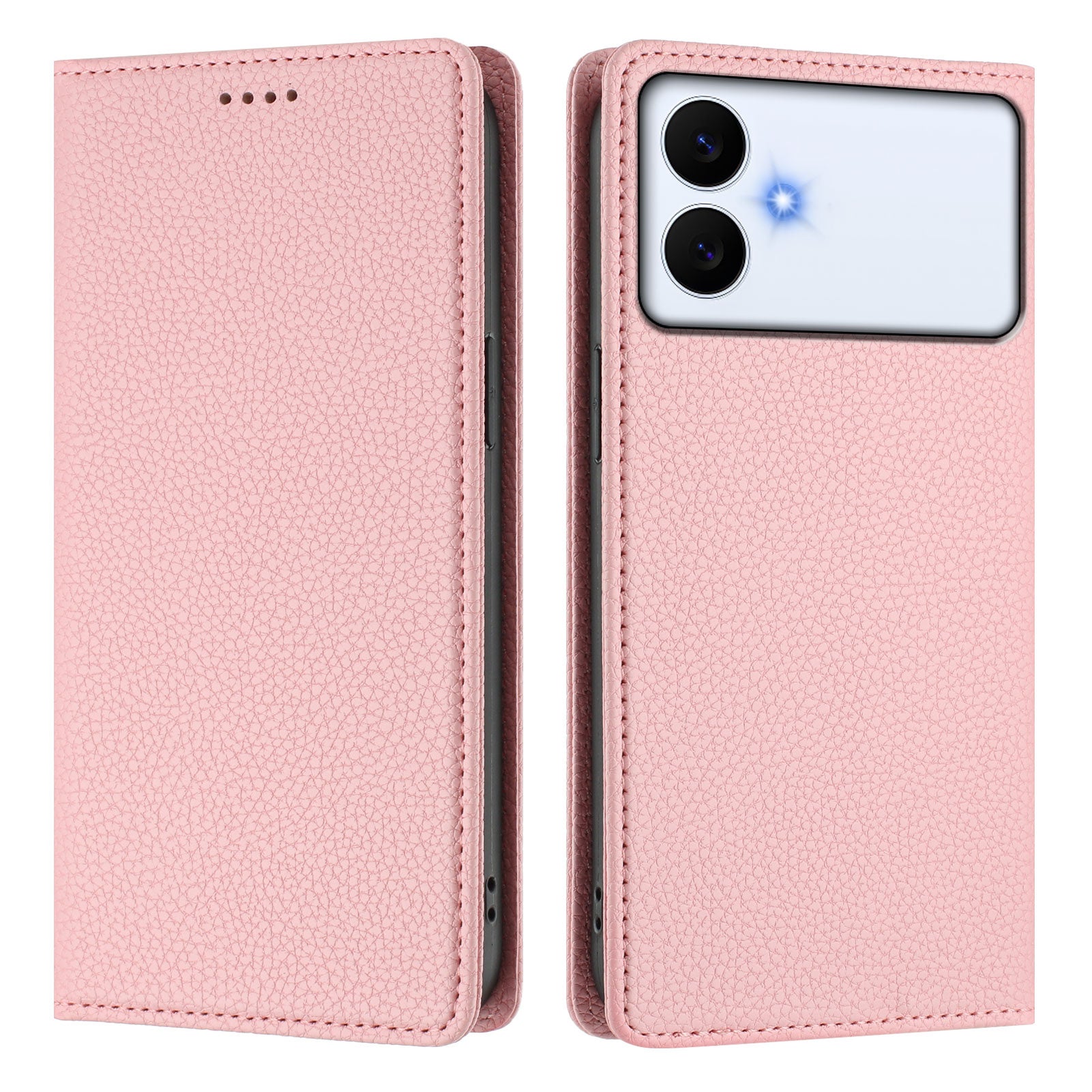 For-Samsung-Galaxy-S26-Edge-Wallet-Case-RFID-Blocking-Litchi-Texture-Leather-Mobile-Cover-Pink