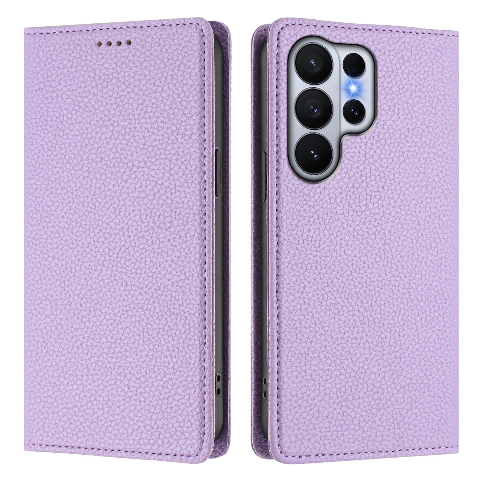 For-Samsung-Galaxy-S26-Ultra-Wallet-Case-RFID-Blocking-Litchi-Texture-Leather-Mobile-Cover-Light-Purple