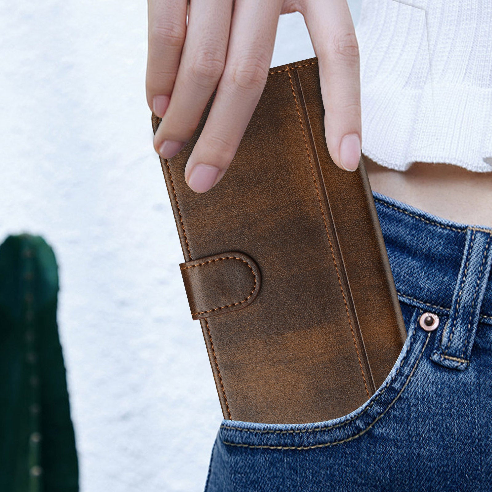 For-Samsung-Galaxy-S26-Edge-Cases-Wallet-Stand-Retro-Texture-Leather-Phone-Cover-with-Lanyard-Brown