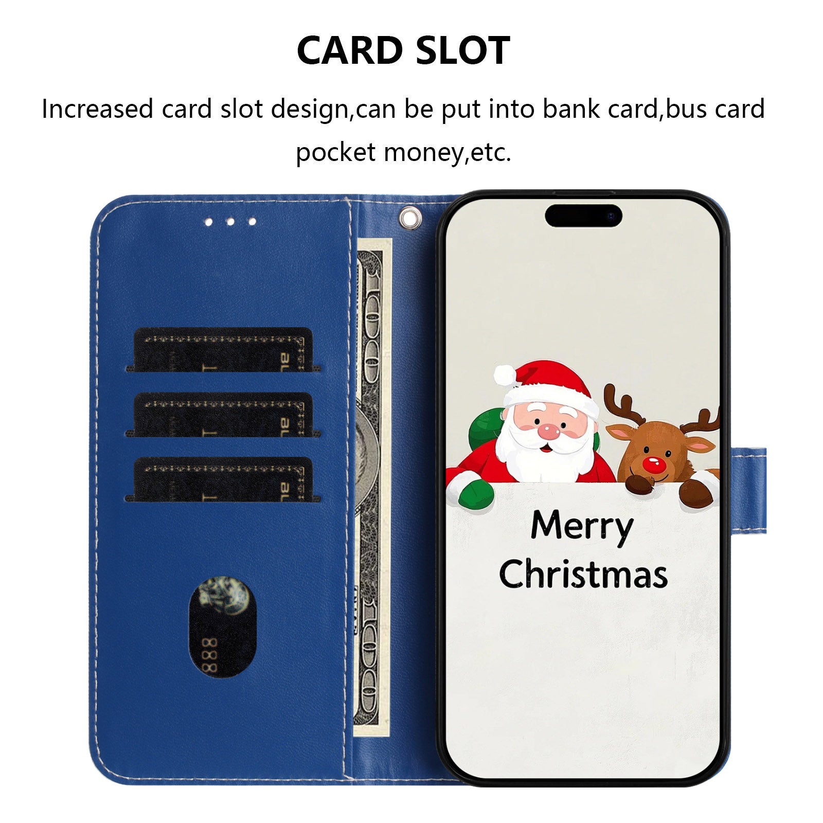 For-Samsung-Galaxy-S26-/-S26-Pro-Wallet-Case-Christmas-Pattern-Printing-Leather-Phone-Cover-with-Lanyard-Snowflake-Snowman