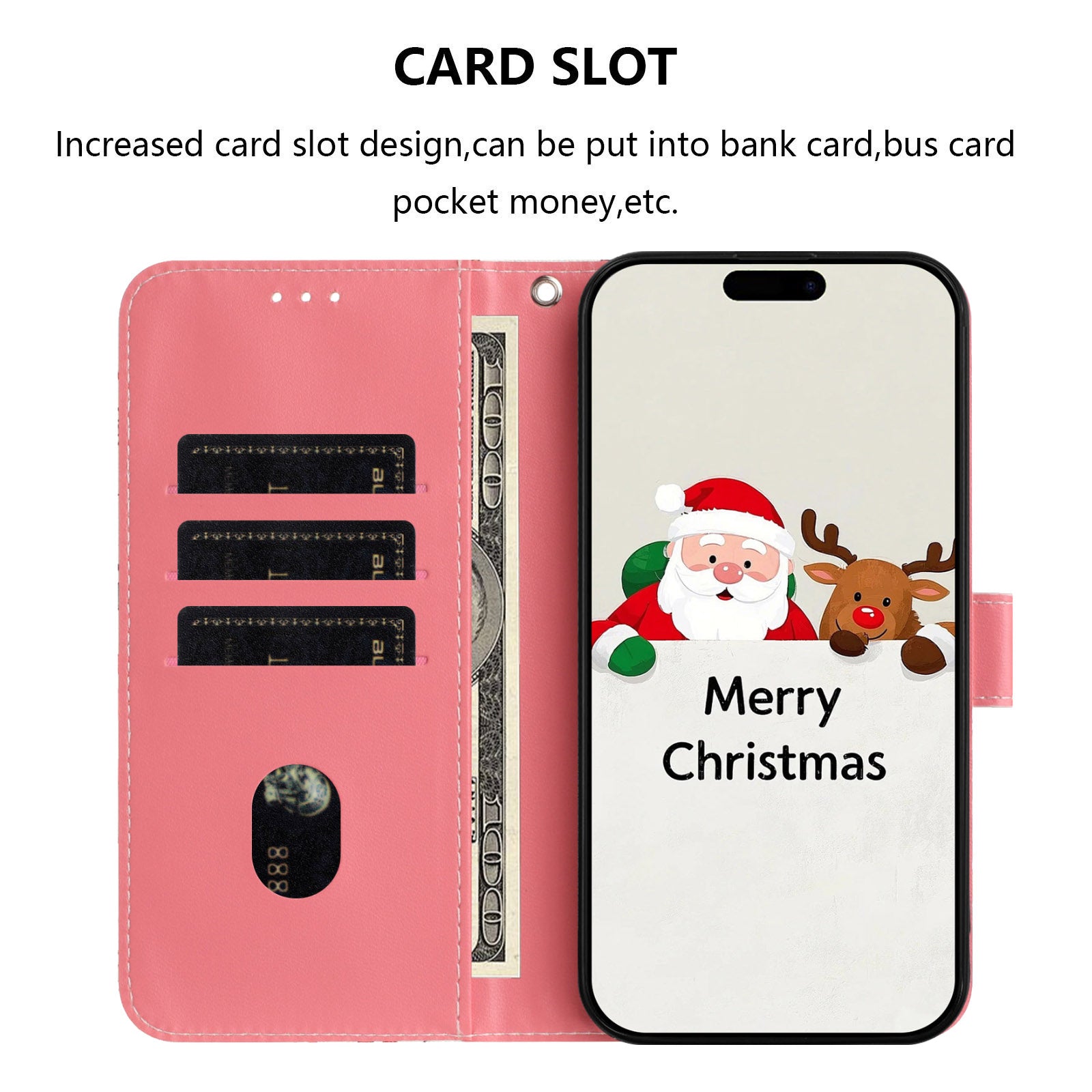 For-Samsung-Galaxy-S26-Edge-Wallet-Case-Christmas-Pattern-Printing-Leather-Phone-Cover-with-Lanyard-Christmas-Elements