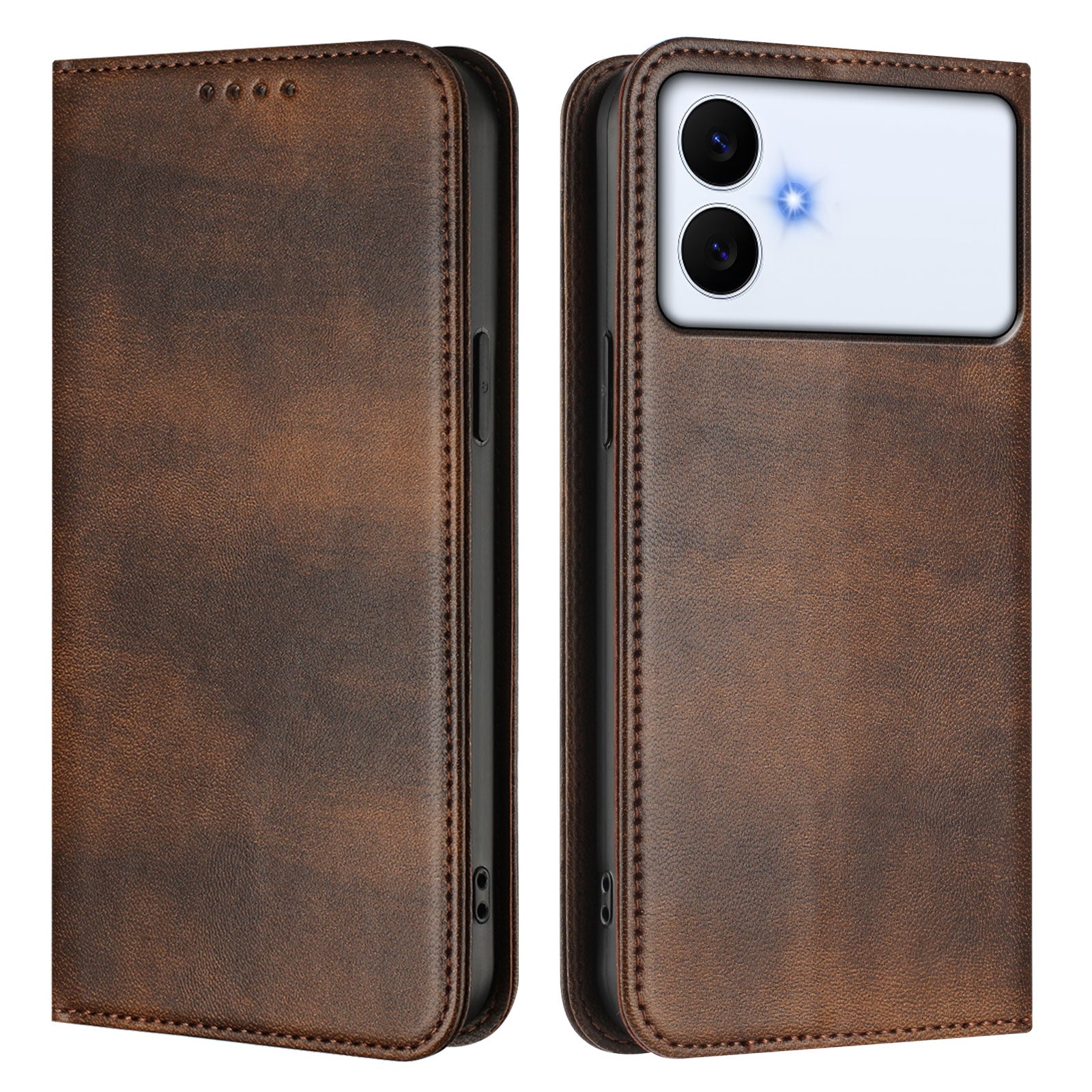 For-Samsung-Galaxy-S26-Edge-Wallet-Cases-Retro-Texture-RFID-Blocking-Leather-Phone-Cover-Brown