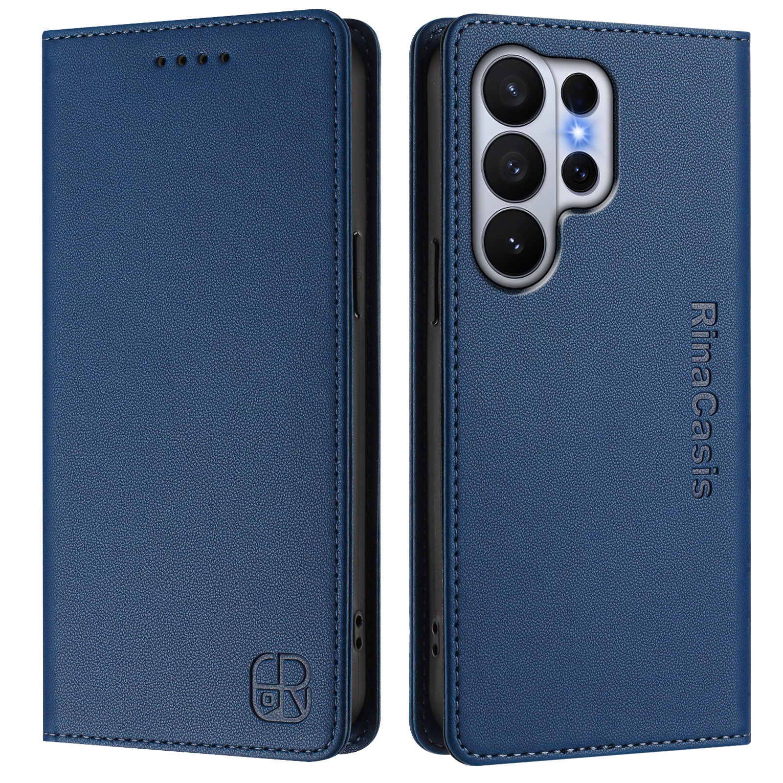 For-Samsung-Galaxy-S26-Ultra-Leather-Case-RINACASIS-RC01-Phone-Cover-with-RFID-Blocking-Wallet-Stand-Dark-Blue