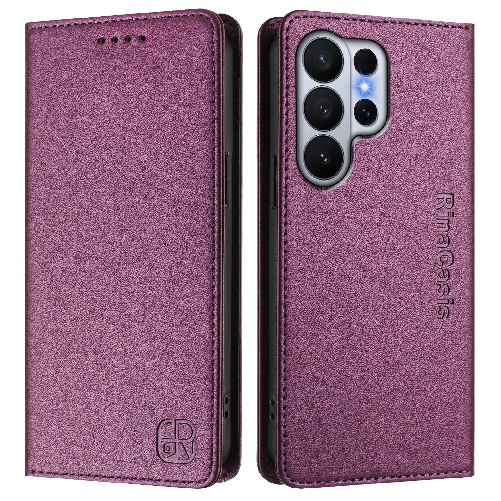For-Samsung-Galaxy-S26-Ultra-Leather-Case-RINACASIS-RC01-Phone-Cover-with-RFID-Blocking-Wallet-Stand-Violet