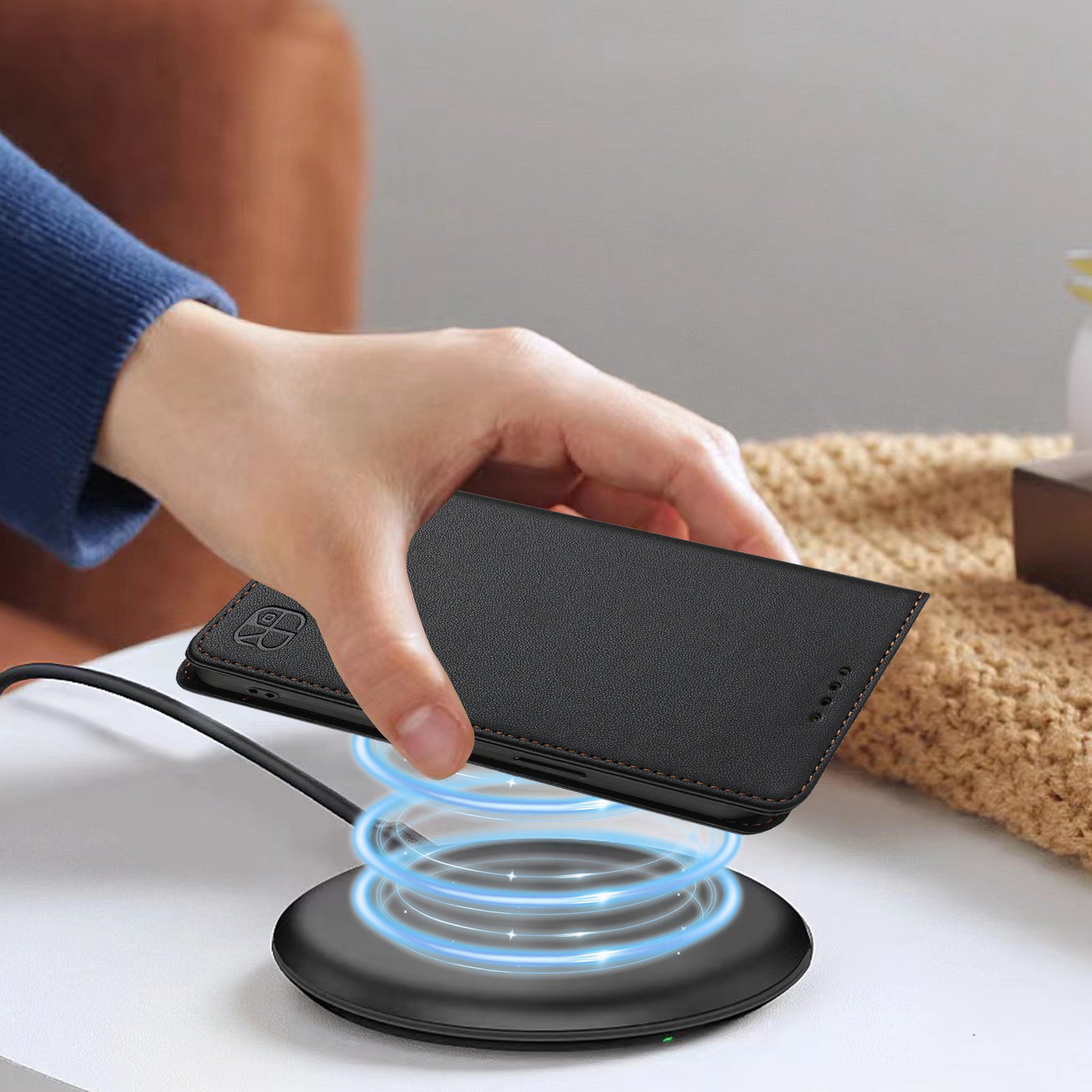 For-Samsung-Galaxy-S26-Edge-Leather-Case-RINACASIS-RC01-Phone-Cover-with-RFID-Blocking-Wallet-Stand-Black