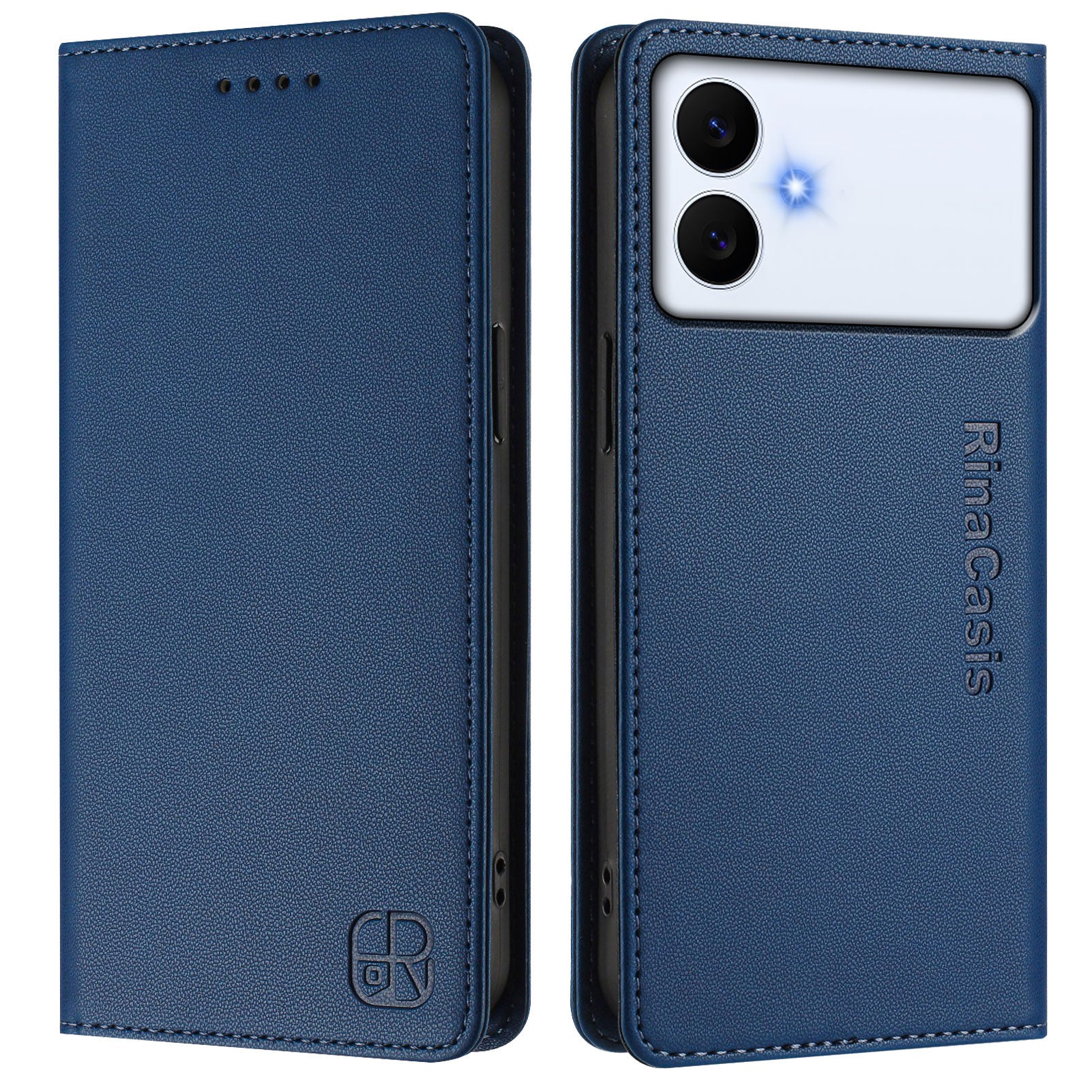 For-Samsung-Galaxy-S26-Edge-Leather-Case-RINACASIS-RC01-Phone-Cover-with-RFID-Blocking-Wallet-Stand-Dark-Blue