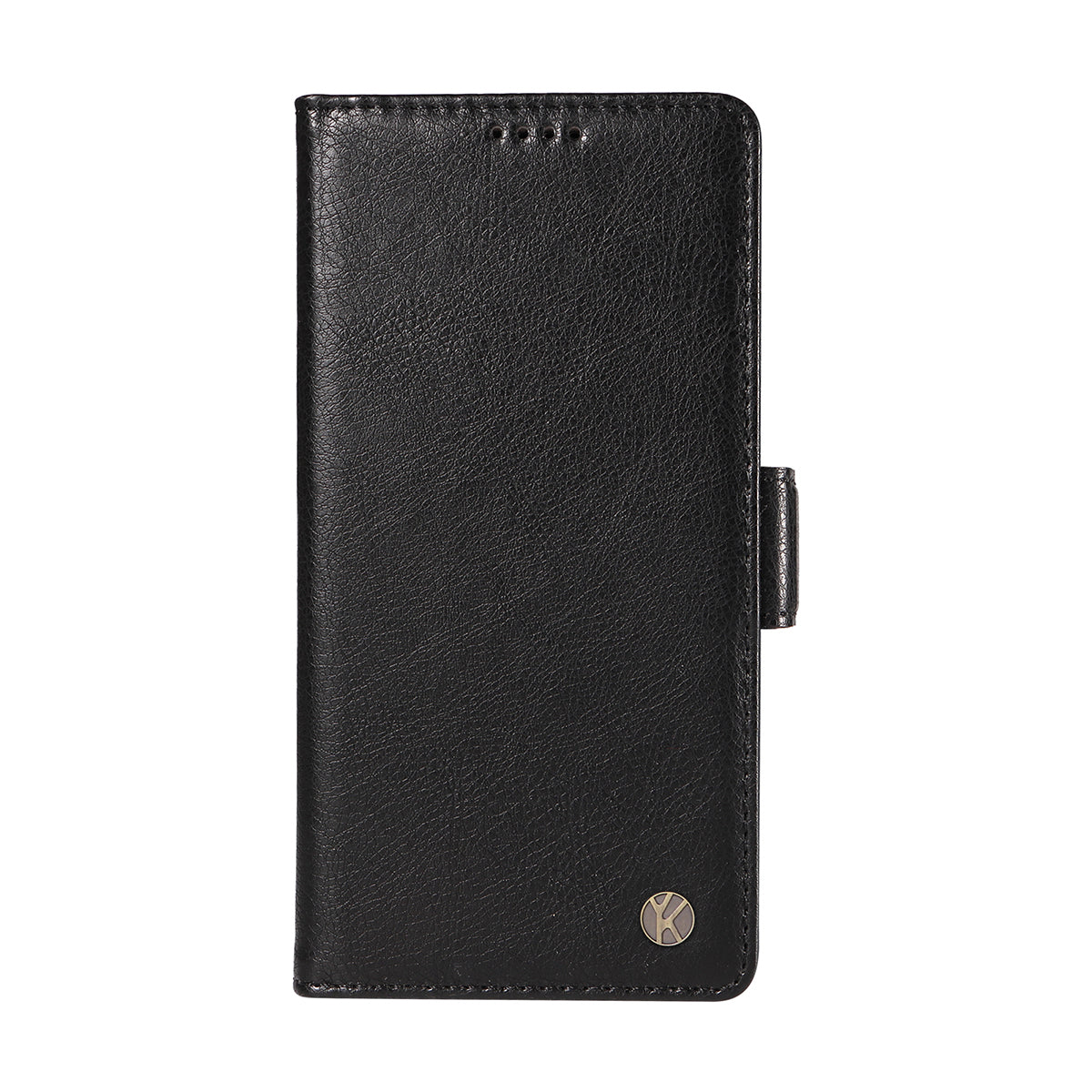 For-Samsung-Galaxy-S26-Edge-Case-YIKATU-YK-007-Litchi-Texture-PU-Leather-Wallet-Phone-Cover-Black