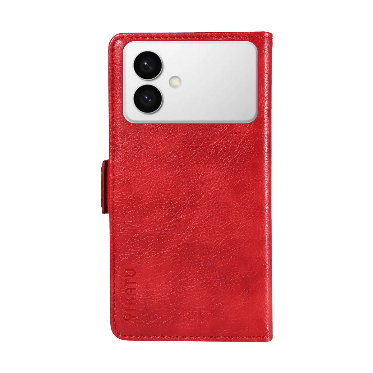 For-Samsung-Galaxy-S26-Edge-Case-YIKATU-YK-007-Litchi-Texture-PU-Leather-Wallet-Phone-Cover-Red