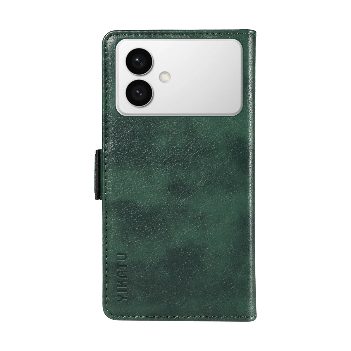 For-Samsung-Galaxy-S26-Edge-Case-YIKATU-YK-007-Litchi-Texture-PU-Leather-Wallet-Phone-Cover-Green