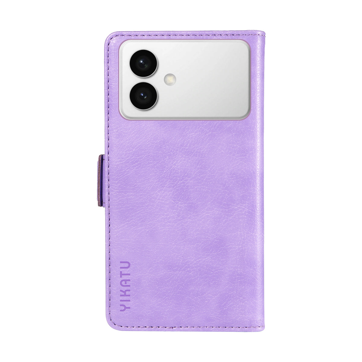 For-Samsung-Galaxy-S26-Edge-Case-YIKATU-YK-007-Litchi-Texture-PU-Leather-Wallet-Phone-Cover-Purple