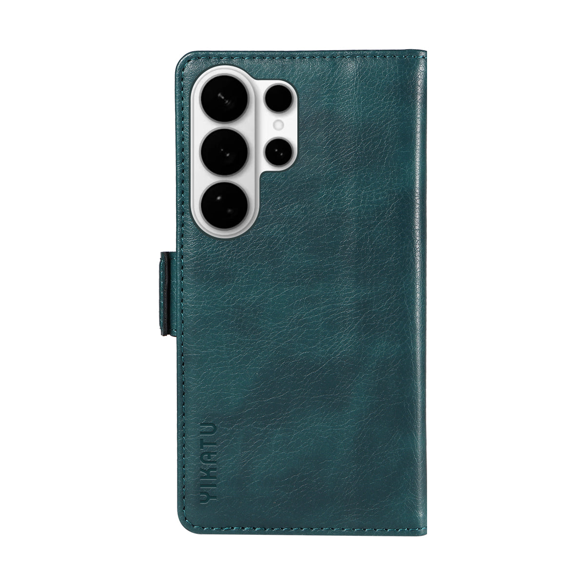 For-Samsung-Galaxy-S26-Ultra-Case-YIKATU-YK-007-Litchi-Texture-PU-Leather-Wallet-Phone-Cover-Blue