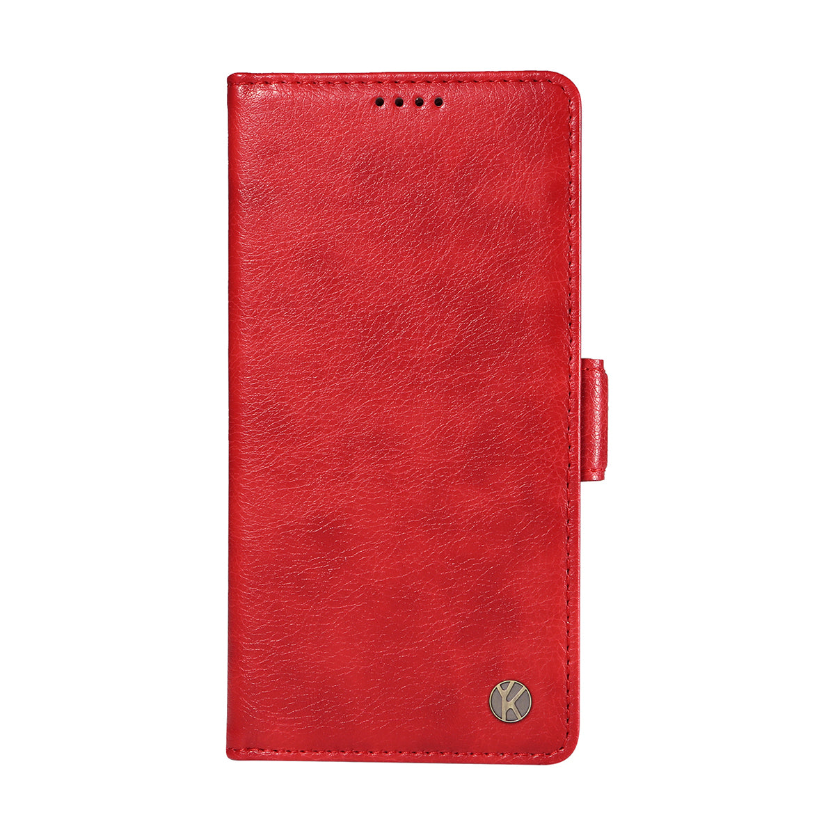 For-Samsung-Galaxy-S26-/-S26-Pro-Case-YIKATU-YK-007-Litchi-Texture-PU-Leather-Wallet-Phone-Cover-Red