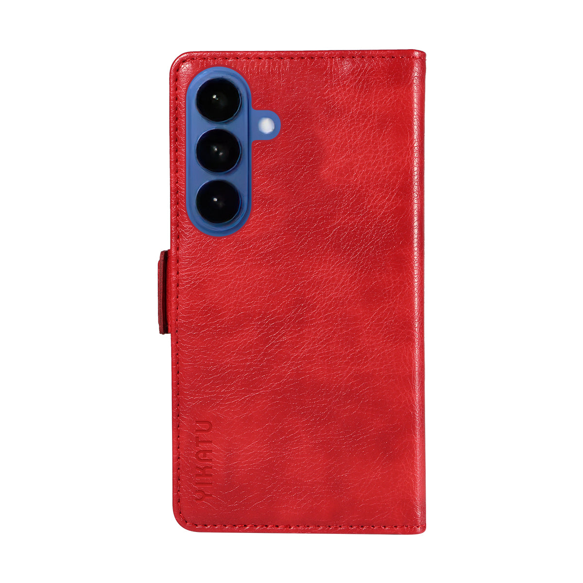 For-Samsung-Galaxy-S26-/-S26-Pro-Case-YIKATU-YK-007-Litchi-Texture-PU-Leather-Wallet-Phone-Cover-Red