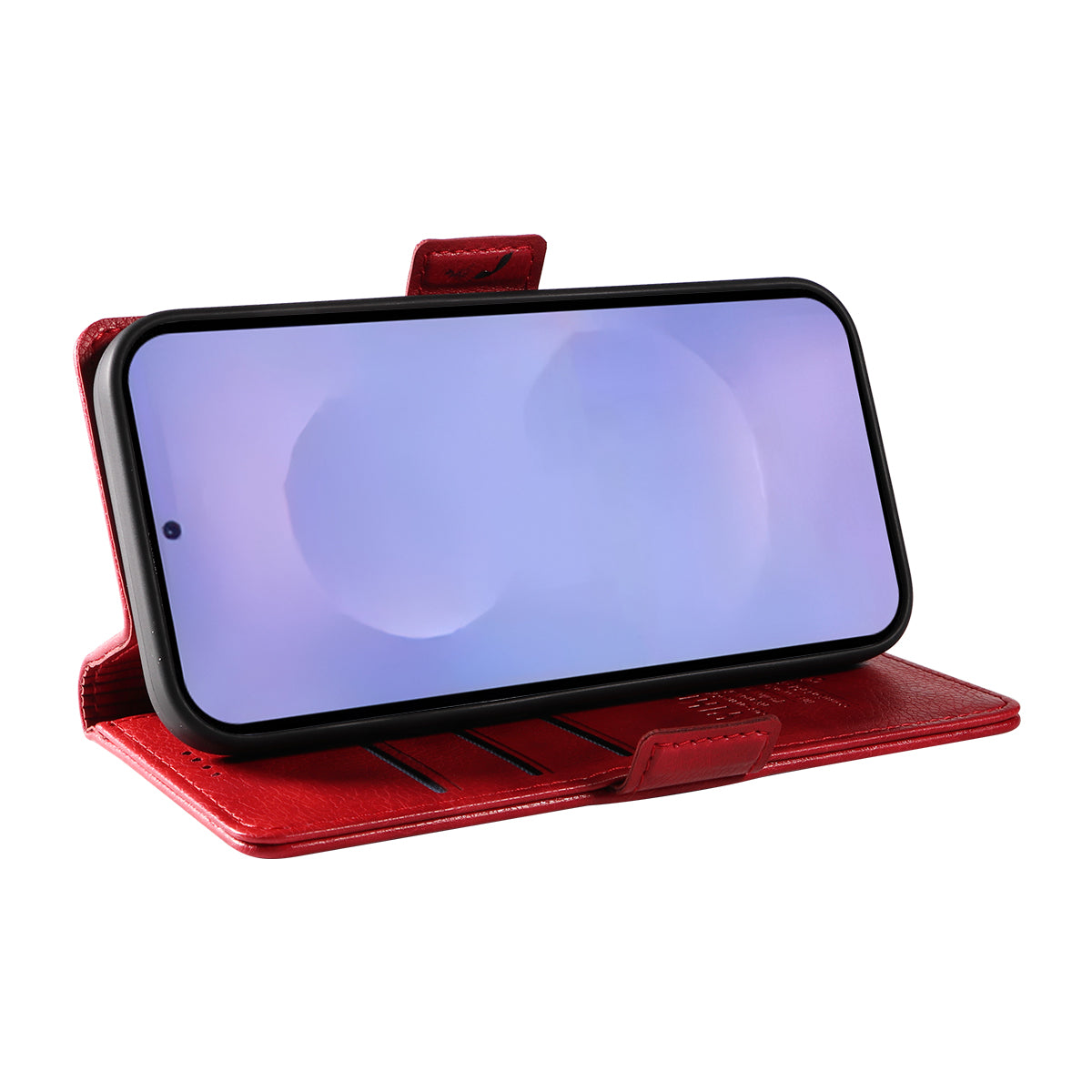 For-Samsung-Galaxy-S26-/-S26-Pro-Case-YIKATU-YK-007-Litchi-Texture-PU-Leather-Wallet-Phone-Cover-Red