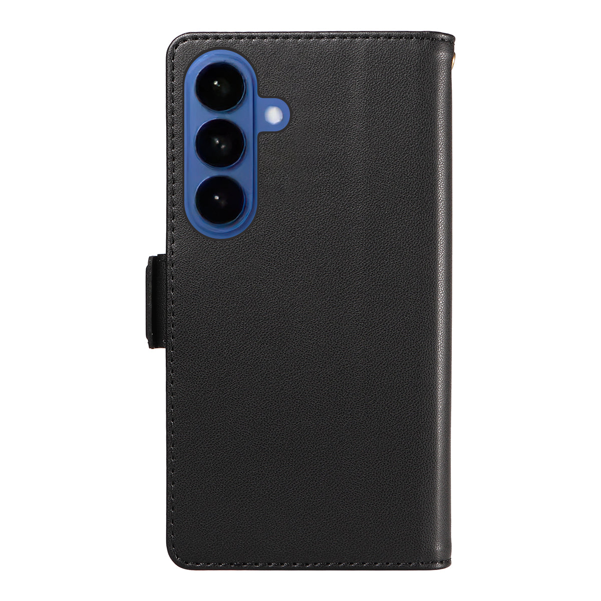 For-Samsung-Galaxy-S26-/-S26-Pro-Case-with-Multi-Card-Holder-and-Strap-PU-Leather-Phone-Cover-Stand-Black