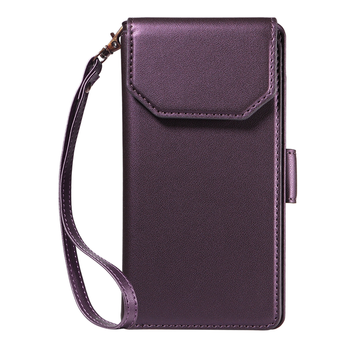 For-Samsung-Galaxy-S26-/-S26-Pro-Case-with-Multi-Card-Holder-and-Strap-PU-Leather-Phone-Cover-Stand-Purple
