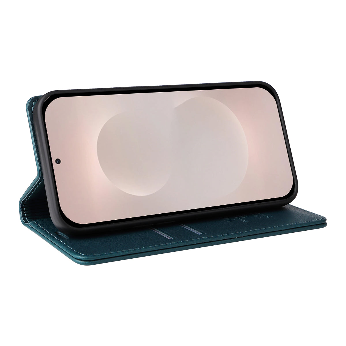 For-Samsung-Galaxy-S26-Edge-Phone-Cases-YIKATU-Magnetic-Closure-PU-Leather-Mobile-Cover-Green