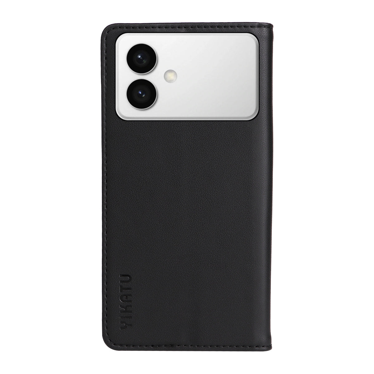 For-Samsung-Galaxy-S26-Edge-Phone-Cases-YIKATU-Magnetic-Closure-PU-Leather-Mobile-Cover-Black