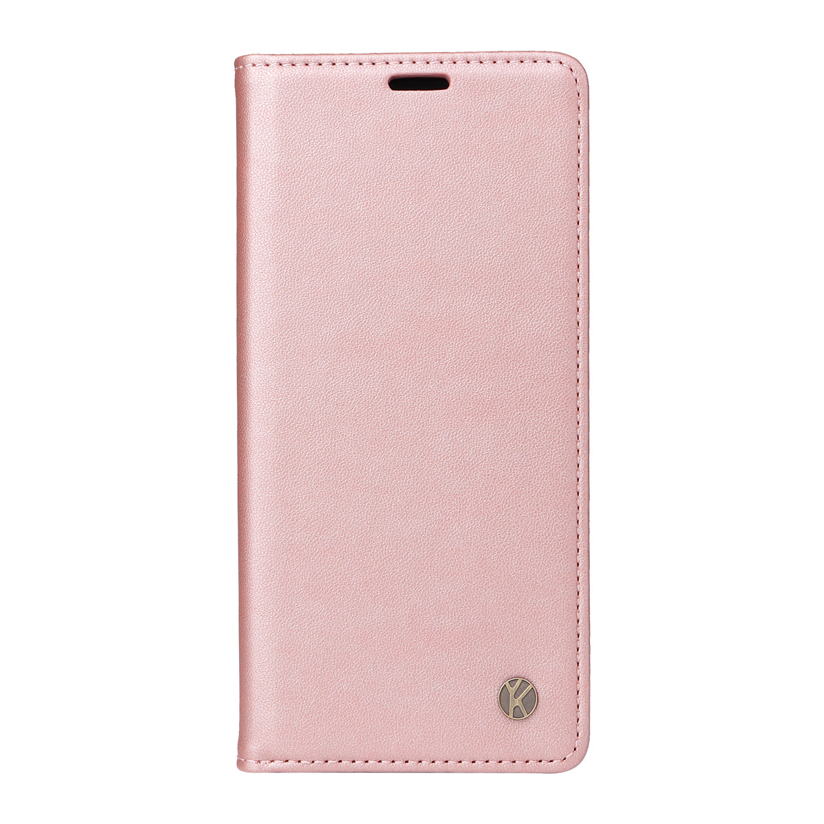 For-Samsung-Galaxy-S26-Edge-Phone-Cases-YIKATU-Magnetic-Closure-PU-Leather-Mobile-Cover-Rose-Gold