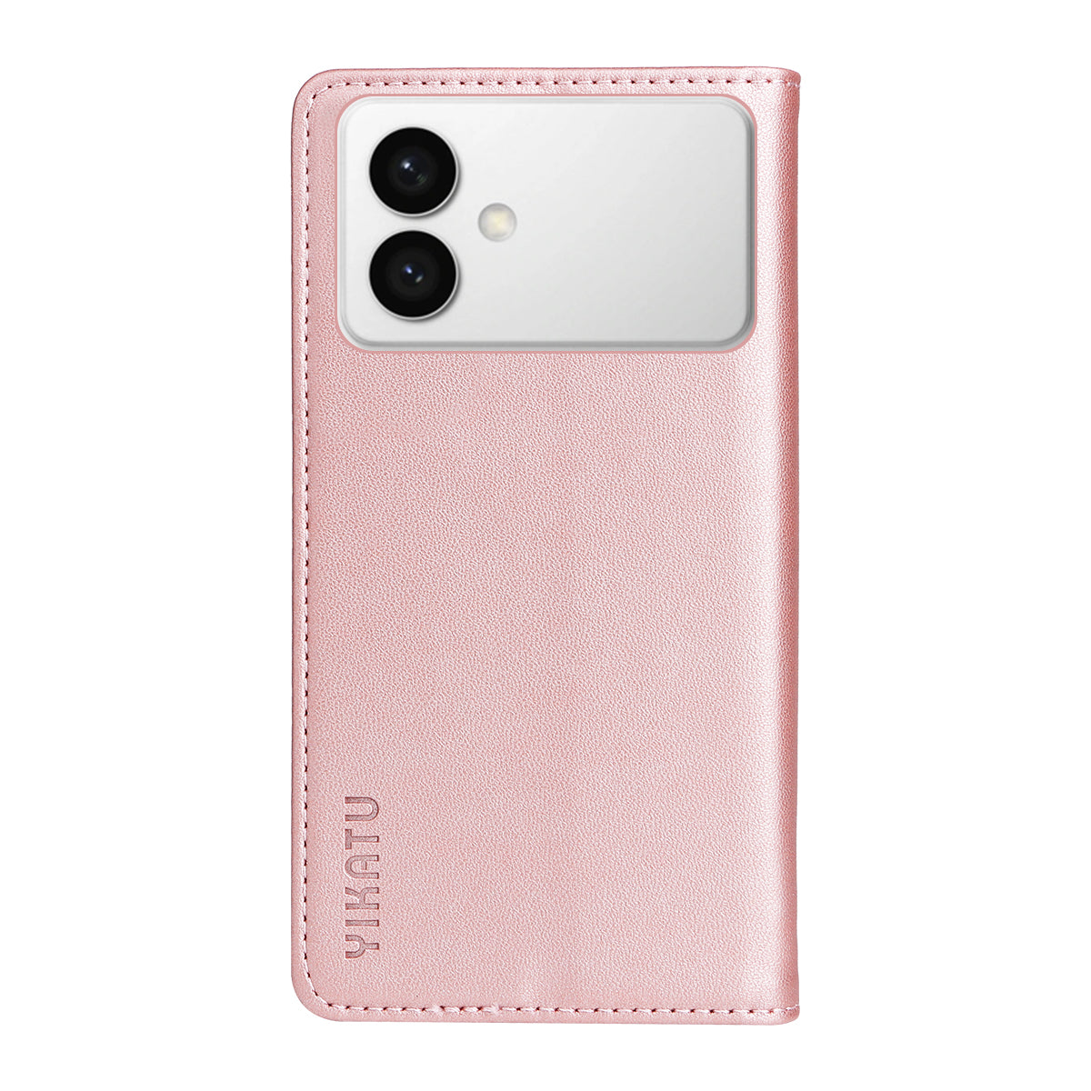 For-Samsung-Galaxy-S26-Edge-Phone-Cases-YIKATU-Magnetic-Closure-PU-Leather-Mobile-Cover-Rose-Gold