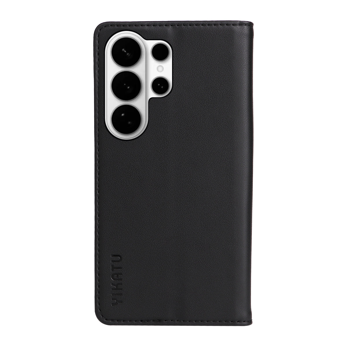 For-Samsung-Galaxy-S26-Ultra-Phone-Cases-YIKATU-Magnetic-Closure-PU-Leather-Mobile-Cover-Black