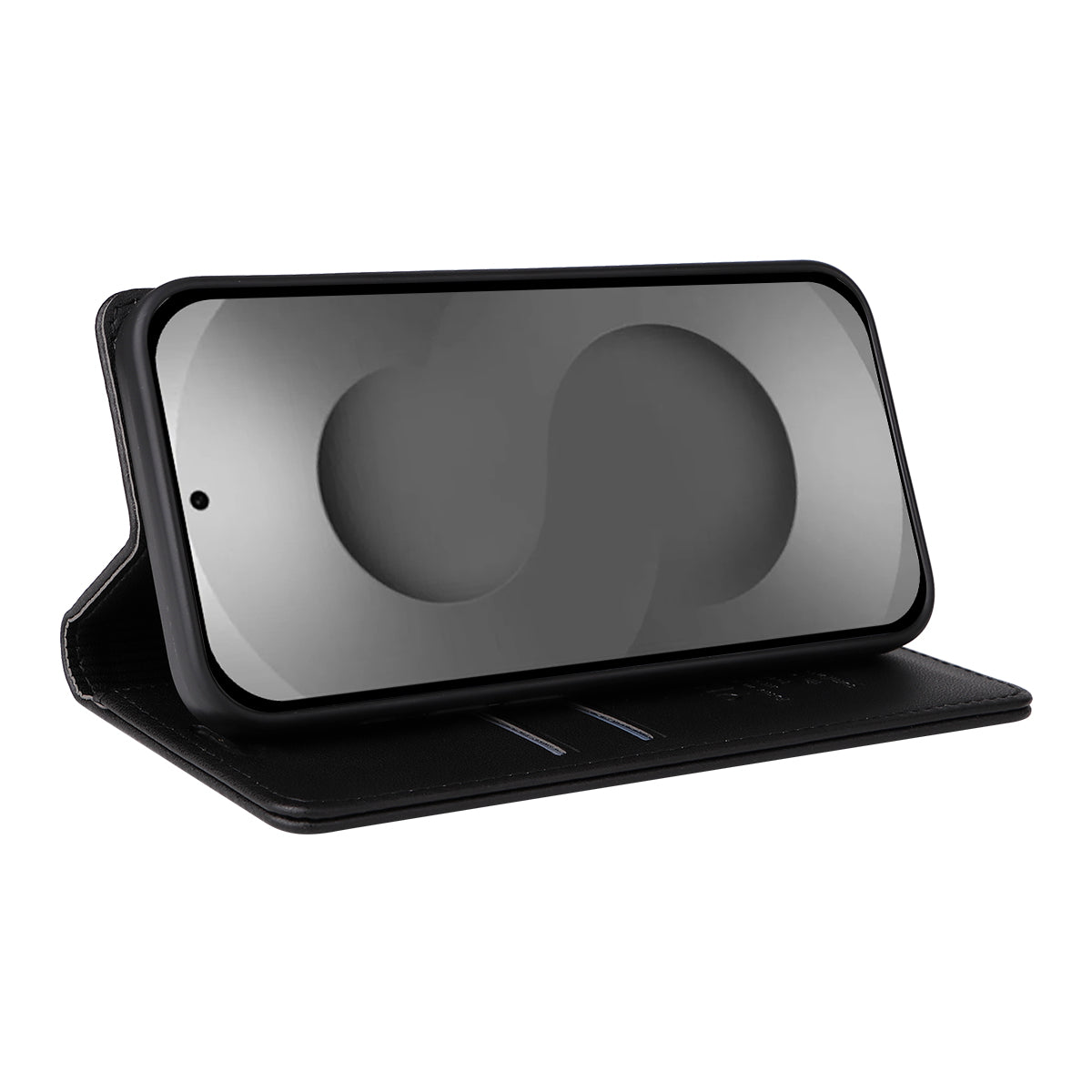 For-Samsung-Galaxy-S26-Ultra-Phone-Cases-YIKATU-Magnetic-Closure-PU-Leather-Mobile-Cover-Black