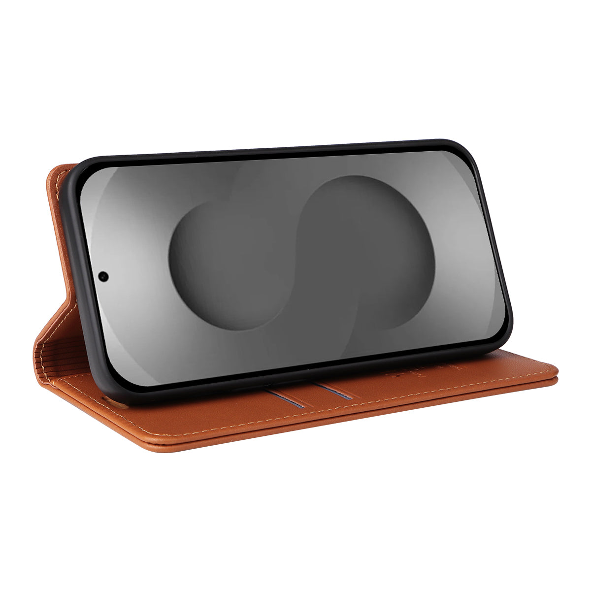 For-Samsung-Galaxy-S26-Ultra-Phone-Cases-YIKATU-Magnetic-Closure-PU-Leather-Mobile-Cover-Brown