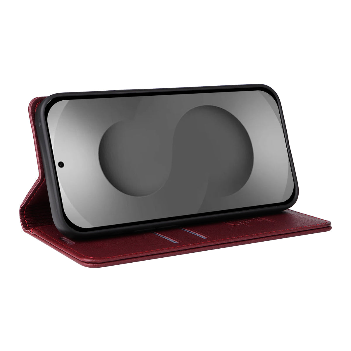 For-Samsung-Galaxy-S26-Ultra-Phone-Cases-YIKATU-Magnetic-Closure-PU-Leather-Mobile-Cover-Wine-Red