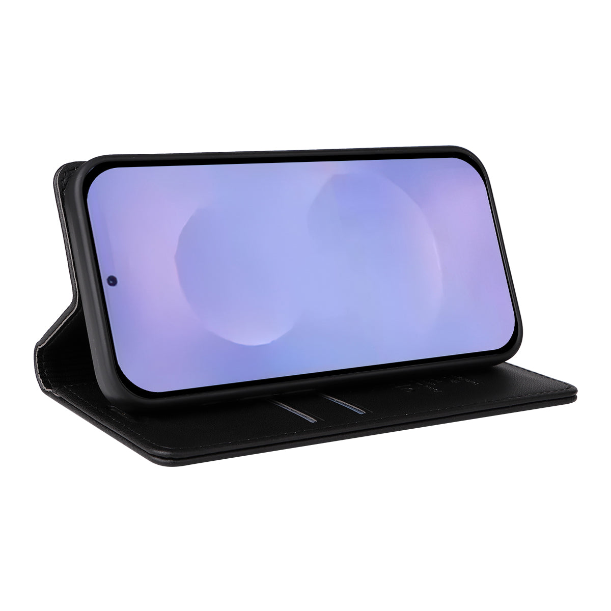 For-Samsung-Galaxy-S26-/-S26-Pro-Phone-Cases-YIKATU-Magnetic-Closure-PU-Leather-Mobile-Cover-Black