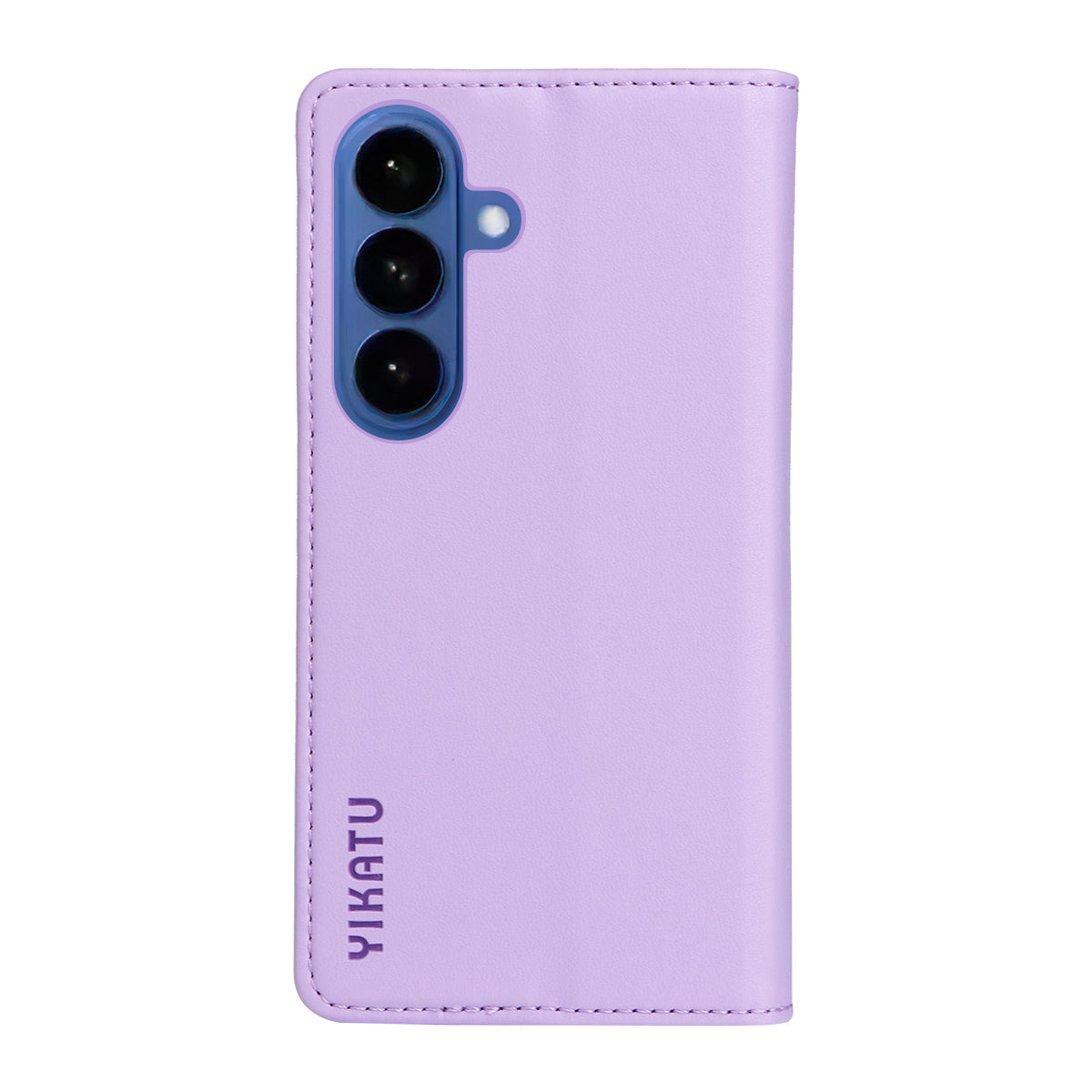 For-Samsung-Galaxy-S26-/-S26-Pro-Phone-Cases-YIKATU-Magnetic-Closure-PU-Leather-Mobile-Cover-Light-Purple