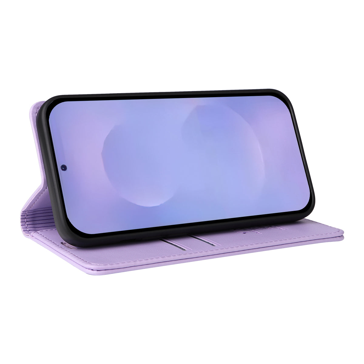 For-Samsung-Galaxy-S26-/-S26-Pro-Phone-Cases-YIKATU-Magnetic-Closure-PU-Leather-Mobile-Cover-Light-Purple