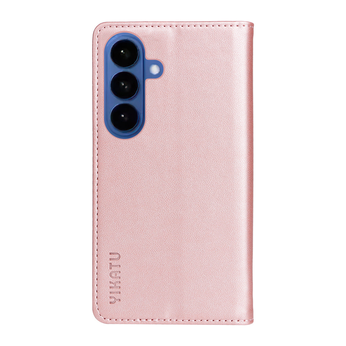 For-Samsung-Galaxy-S26-/-S26-Pro-Phone-Cases-YIKATU-Magnetic-Closure-PU-Leather-Mobile-Cover-Rose-Gold