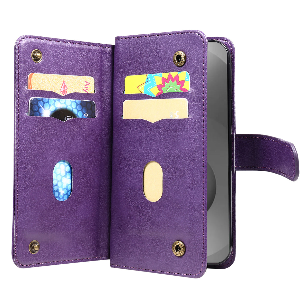 For-Samsung-Galaxy-S26-Ultra-Leather-Case-with-10-Card-Holder-Phone-Cover-Stand-Purple
