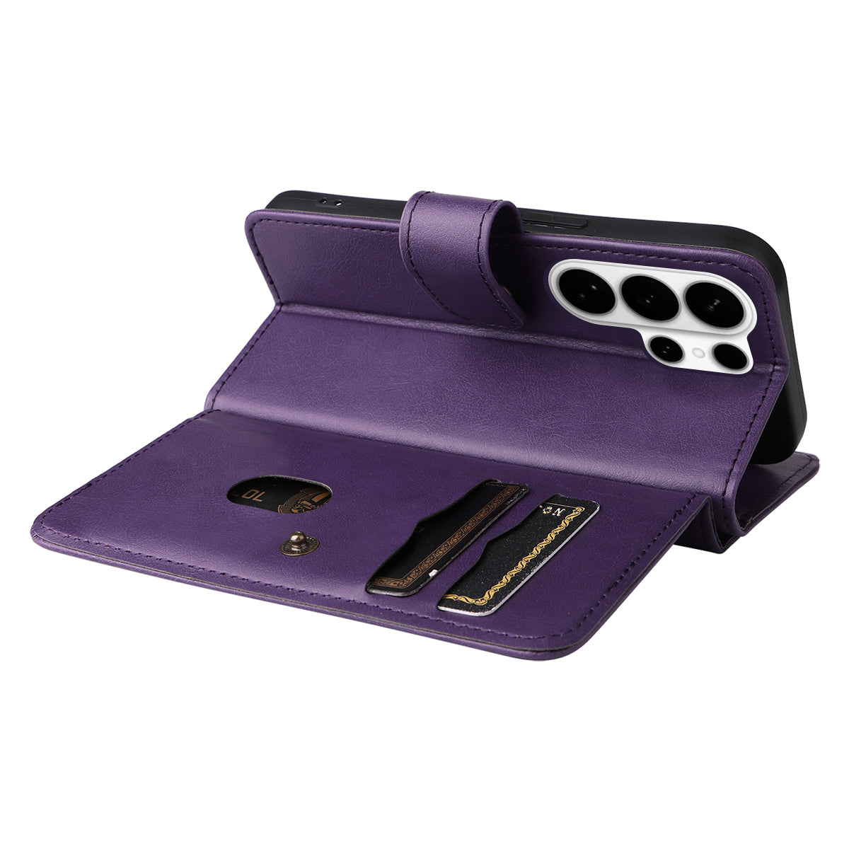 For-Samsung-Galaxy-S26-Ultra-Leather-Case-with-10-Card-Holder-Phone-Cover-Stand-Purple
