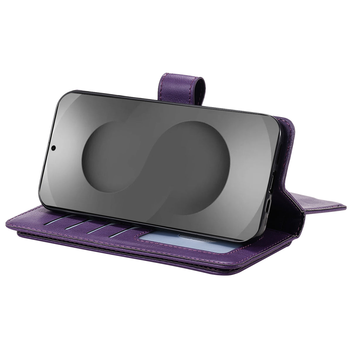 For-Samsung-Galaxy-S26-Ultra-Leather-Case-with-10-Card-Holder-Phone-Cover-Stand-Purple